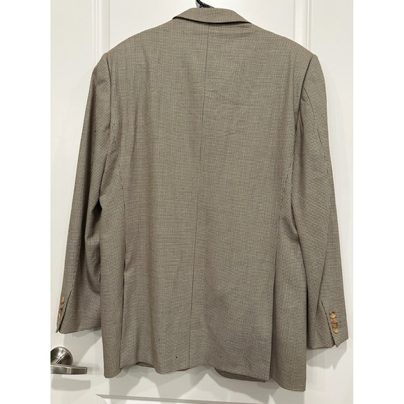 Ermenegildo Zegna 15 Milmil 15 Mens Houndstooth 100% Wool Blazer Jacket Size 54 - Picture 10 of 15